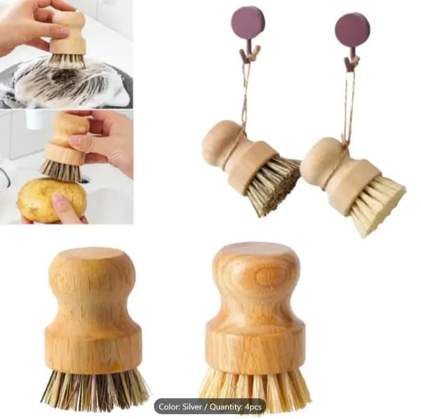 Bamboo cleaning brush