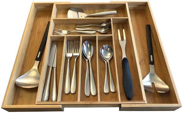 Bamboo drawer organiser — view 2